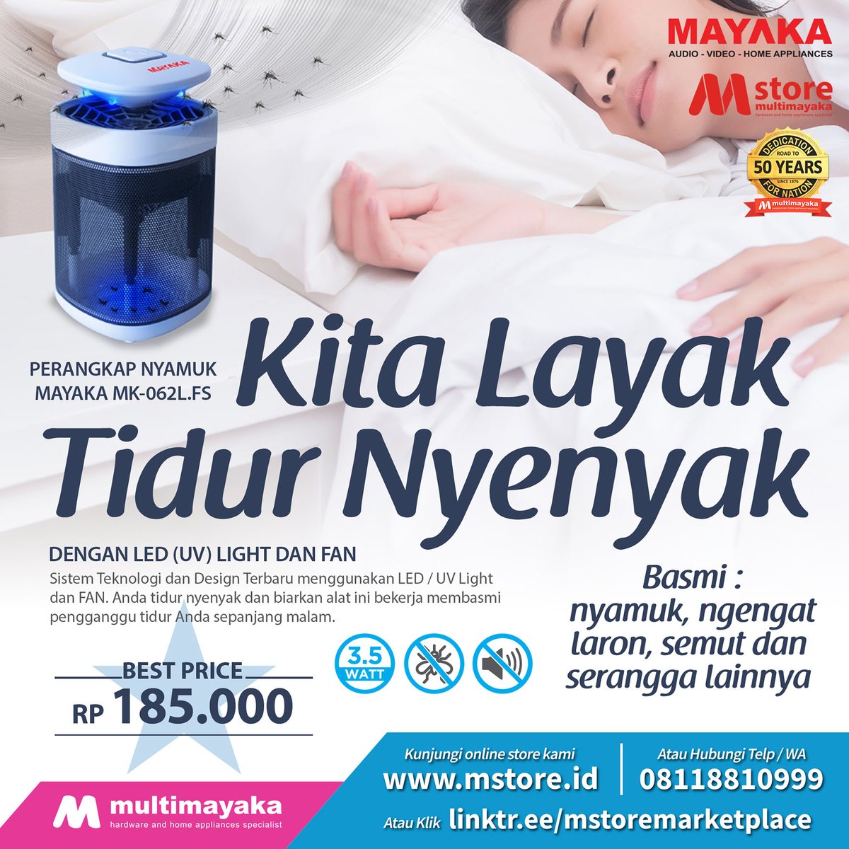 ptmultimayaka's tweet photo. Jaman sekarang, untuk tidur nyenyak tanpa gangguan siapapun mudah loh, gais.
Jawabannya adalah, pakai produk perangkap nyamuk.
Apakah kamu sudah punya produknya?

Simak produk berikut ya!

Order information :
08118810999 (WhatsApp Only)
link : https://t.co/V2MnfmsdwX

#indonesia https://t.co/SHvtFpOclZ