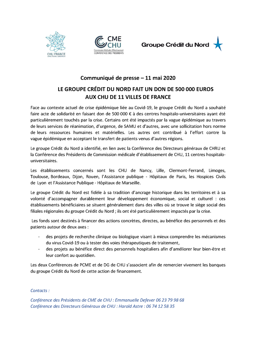 Directeurs généraux de CHRU tweet media