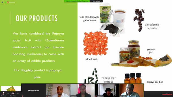 E4ImpactAfrica's tweet photo. #E4IPitching - @Deina_products, does value addition and market the Papaya fruit and its by-products in both the local and international markets, pitched to win a grant to ease working capital constraints and automate its papaya production. All the best Felix! https://t.co/aG54EUqaXD
