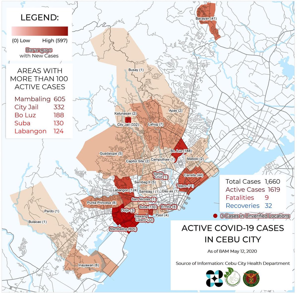 Labangon Cebu City Map تويتر \ Cenvi على تويتر: "Covid-19 Update. Map Of Confirmed Active Cases Of  Covid-19 In Cebu City. The Cebu City Health Department (Cchd) Announced 91  Confirmed Cases. The Map Is Based On