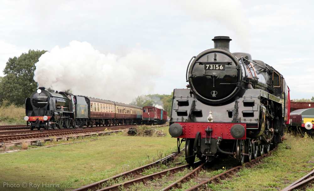 GcrGreat's tweet photo. "A busy scene at Swithland Sidings - Recreating the experience of a bygone era on British main lines."

#GreatCentralRailway https://t.co/RMEqFDsq7p