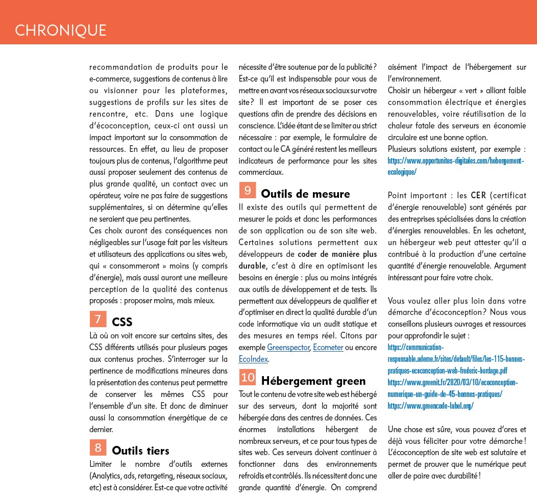 antoinegil's tweet photo. L'éco-conception web : une nécessité. 
Retrouvez les 10 bonnes pratiques que je vous propose avec @mlchamla dans le magazine @progmag du mois! #ecoconception #ecodesign #numerique https://t.co/UmFer88oX8