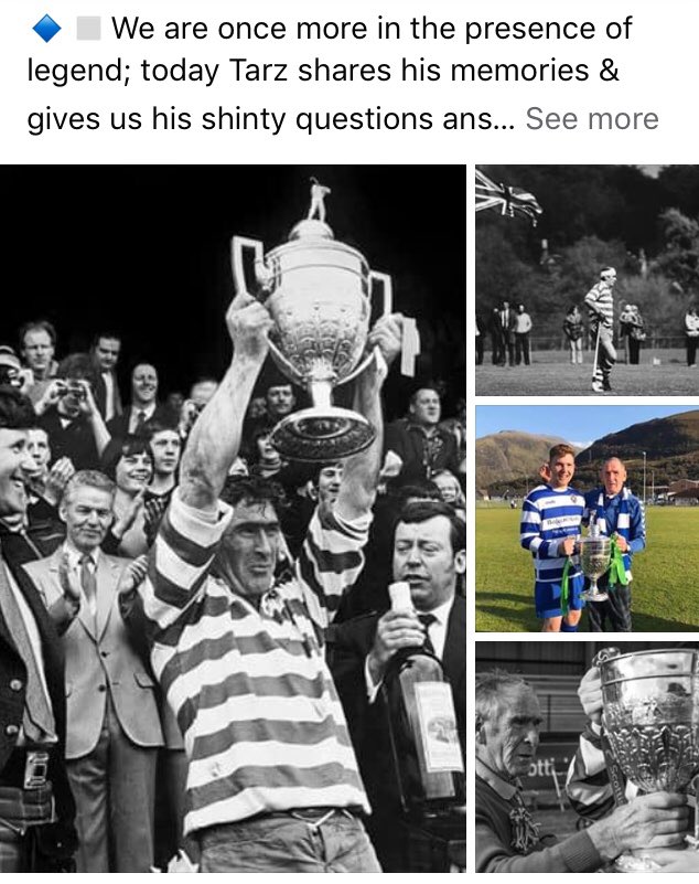 NCamanachd's tweet photo. On our Facebook page today David “Tarzan’ Ritchie shares his shinty memories 💙 #shinty #camanachd #shintymorethanagame https://t.co/YftQuUgYK2