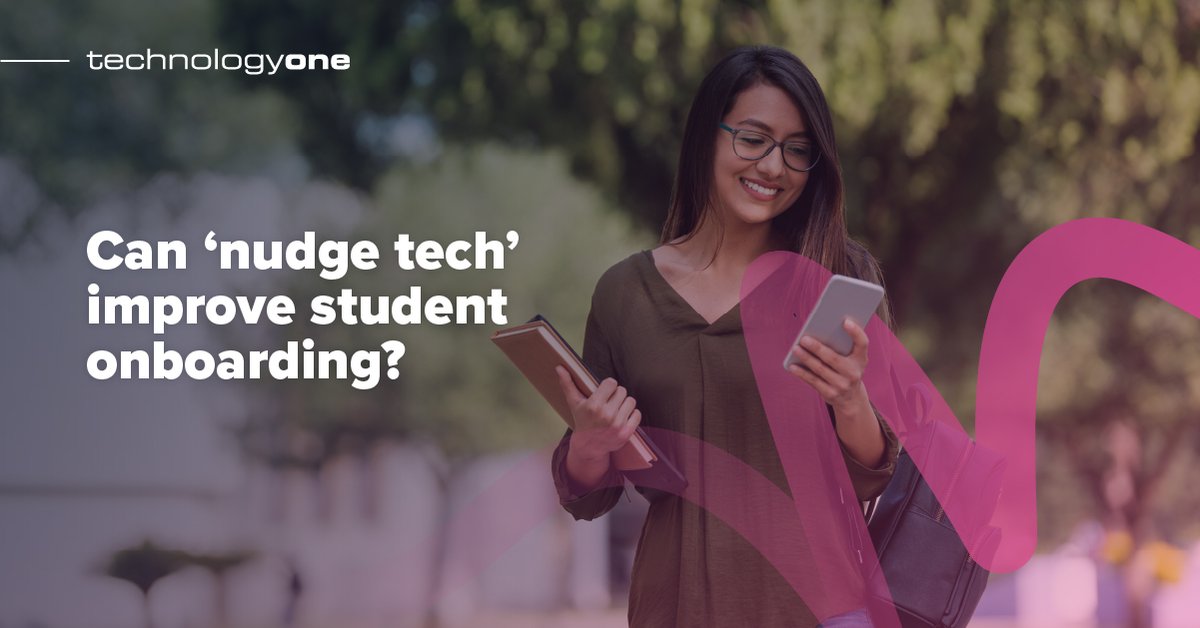 TechnologyOne's tweet image. Learn how @Swinburne is planning to use &apos;nudge tech&apos; to improve the onboarding experience: bit.ly/2SUE2k8

#OneEduTour #highereducation #nudgetech