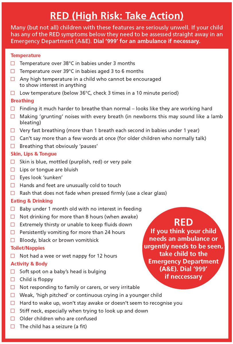 GreatNorthCH's tweet photo. We know during the lockdown it can be very hard to decide if
and when your unwell child needs medical care. Many families are
anxious about accessing healthcare. If your child has any of the red symptoms below please bring them to A&amp;E or phone 999 for an ambulance if necessary. https://t.co/v9n7Yg6DxB