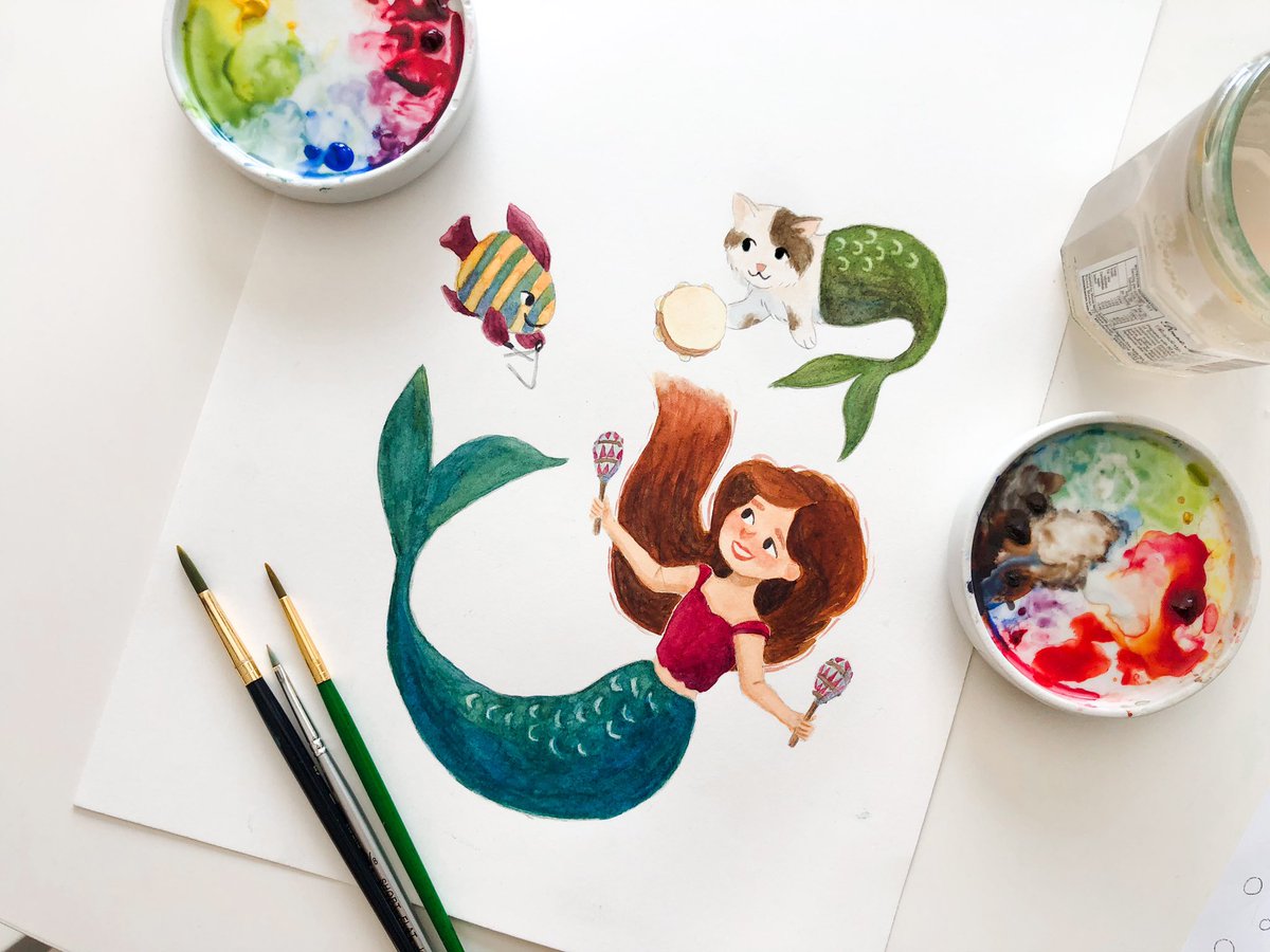 arielle_art's tweet photo. It’s #mermay !!! 🧜🏼‍♀️🧜🏼‍♀️🧜🏼‍♀️🧜🏼‍♀️ #mermay2020 https://t.co/IPEJYhwJSn