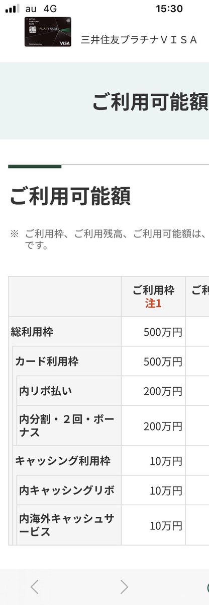 三井住友プラチナカード