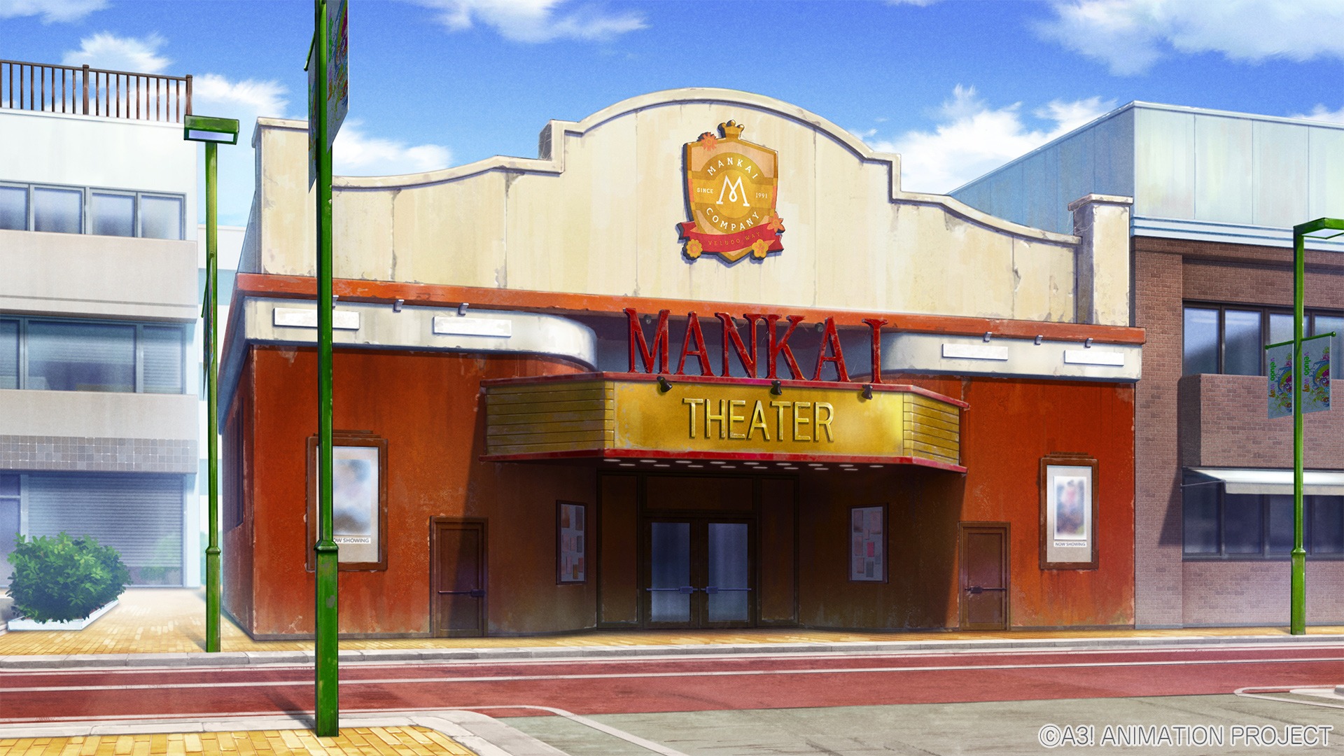 公式 アニメ A3 バーチャル背景プレゼント テレビ電話等で使用可能なtvアニメ A3 の画像を用意いたしました 劇場外観や寮 ビロードウェイの画像になります ぜひご使用ください エーアニ 公式 アニメ A3 バーチャル背景プレゼント テレビ電話等で使用可能なtvアニメ A3 の画像を用意いたしました 劇場外観や寮 ビロードウェイの画像になります ぜひご使用ください エーアニ
