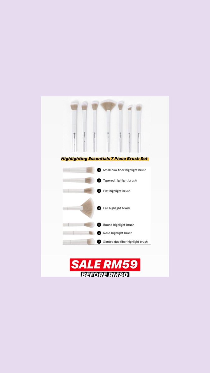classymakeup_'s tweet photo. Pssss Pss cuba tengok brush ni🧐

Tempting nyaa dah la lawa lawa🥰😍Lepastu ada yg set dgn beg tau!

Paling penting berkualiti dan murah🤩

🦄 Dm to preorder now https://t.co/oum7ewpC83