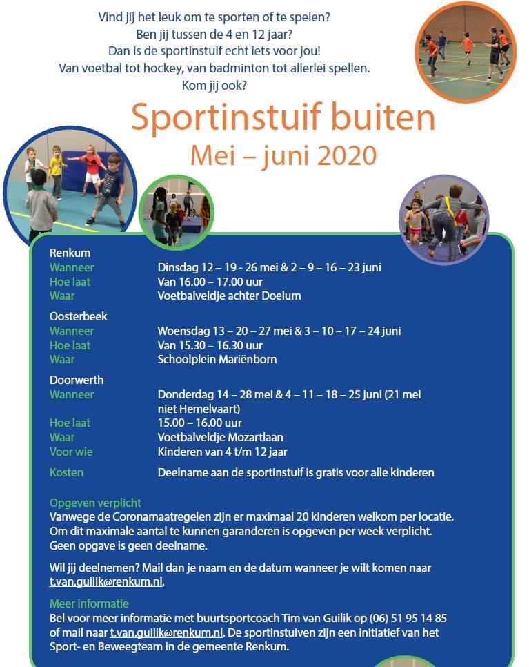 BSC_Tim's tweet image. Vandaag beginnen wij weer met de sportinstuif! Samen met @BSC_Hans en @BSCRenkum zijn wij buiten te vinden met leuke lessen. Kijk op de flyer waar wij wanneer zijn. Heb jij zin om lekker te bewegen? Geef je dan snel op!