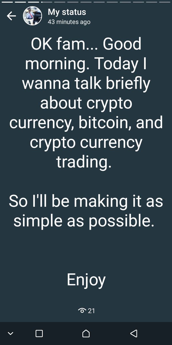 OK guys.. Let's do this. Let's talk about Bitcoin, crypto currency, how you can make money from crypto currency. Please help RT... Enjoy   #BitcoinHalving2020  #Bitcoin    #BitcoinHalving  #cryptocurrency  #cryptocurrencies