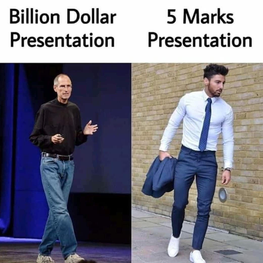 feelfree009's tweet photo. Which get up do you prefer for presentation? 🤔✌💻
#StayHome #lockdown #COVID19 #100DaysOfCode #programming #coder #frontend #backend #html #css #javascript #jquery #wordpress #uiux #webdesign #webdevelopment #softwaredevelopment #fiverr #fiverrgigs #psd2html #bugfixing #Jobs https://t.co/CDtnhhIhnY