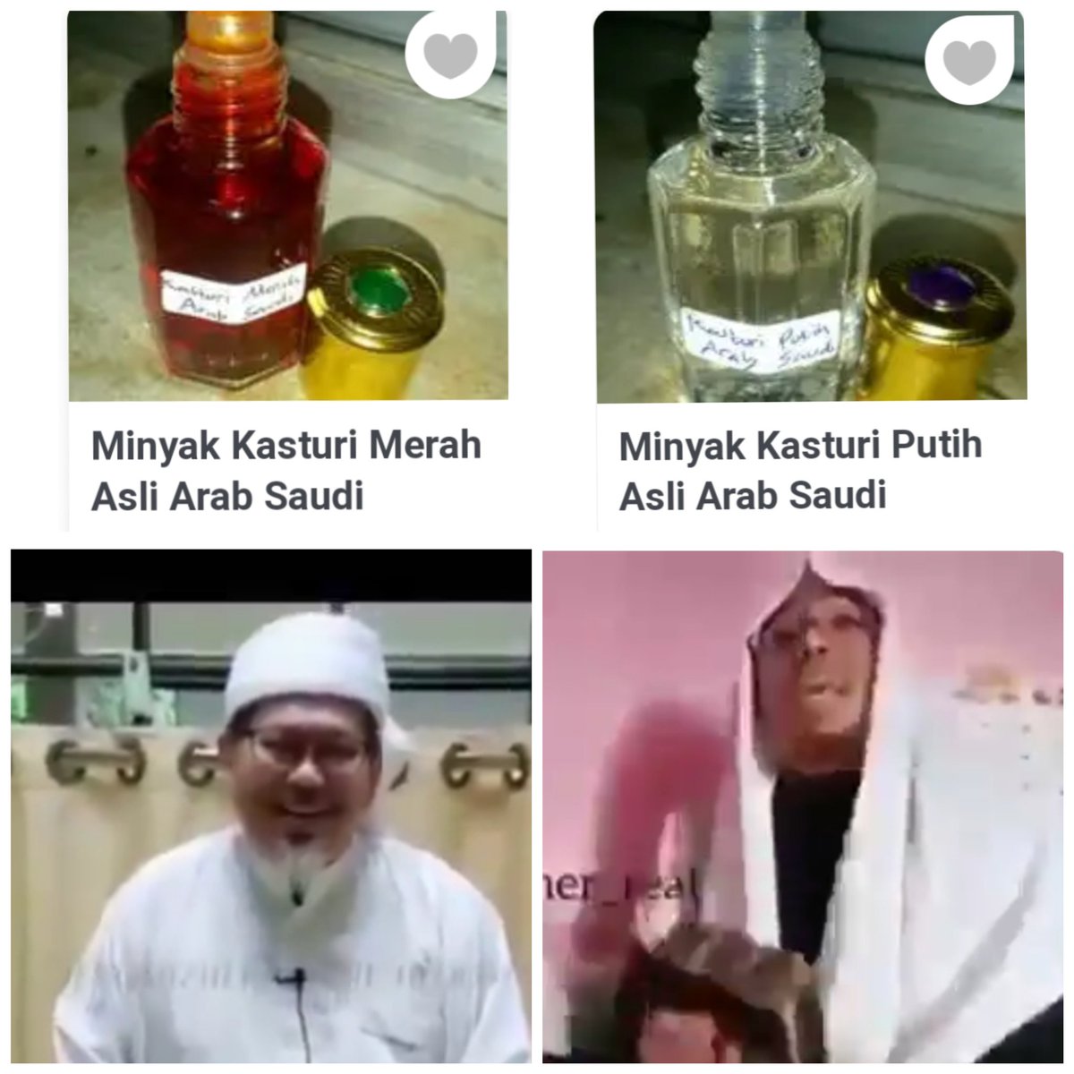 EkoSeputro13's tweet photo. Kedua Ustadz ini Tengku Zul &amp; Maaher,sudah sekian lama jual ayat agama menebar kebencian gegara adanya Pandemi virus corona sekarang jualan minyak wangi Kasturi yang diimpor langsung dari India sudah diruqyah belum dipacking dijamin awet wanginya,🙈 #AdaptasiDenganCorona https://t.co/eic4GtRuh1