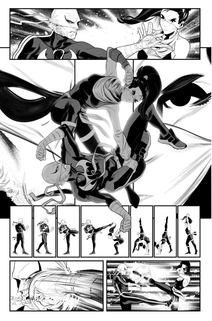5/6 MARVEL SAMPLE
THE DEFENDERS (2017) issue 7
Script: Brian Michael Bendis
#comics #lineart #blackandwhite #art #amazing #pic #picoftheday #digital #cintiq  #wacom #paneloftheday #ink #panel #mix #michelepasta #marvel #samples #defenders #elektra #newyork #ironfist #samplepage