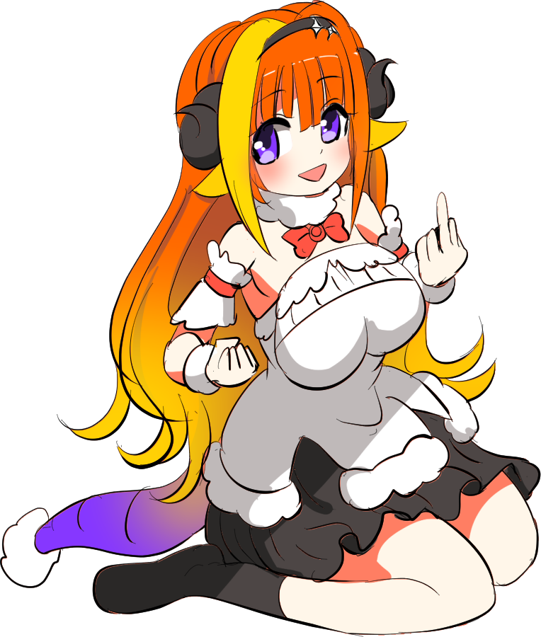 桐生ココ ,角巻わため 「桐生わためさん #朝ココ #つのまきあーと #みかじ絵 」|sukkiriのイラスト