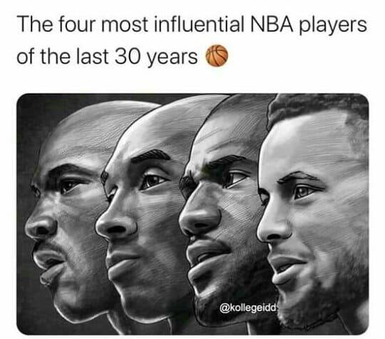 Jordan, Kobe, LeBron, Curry.