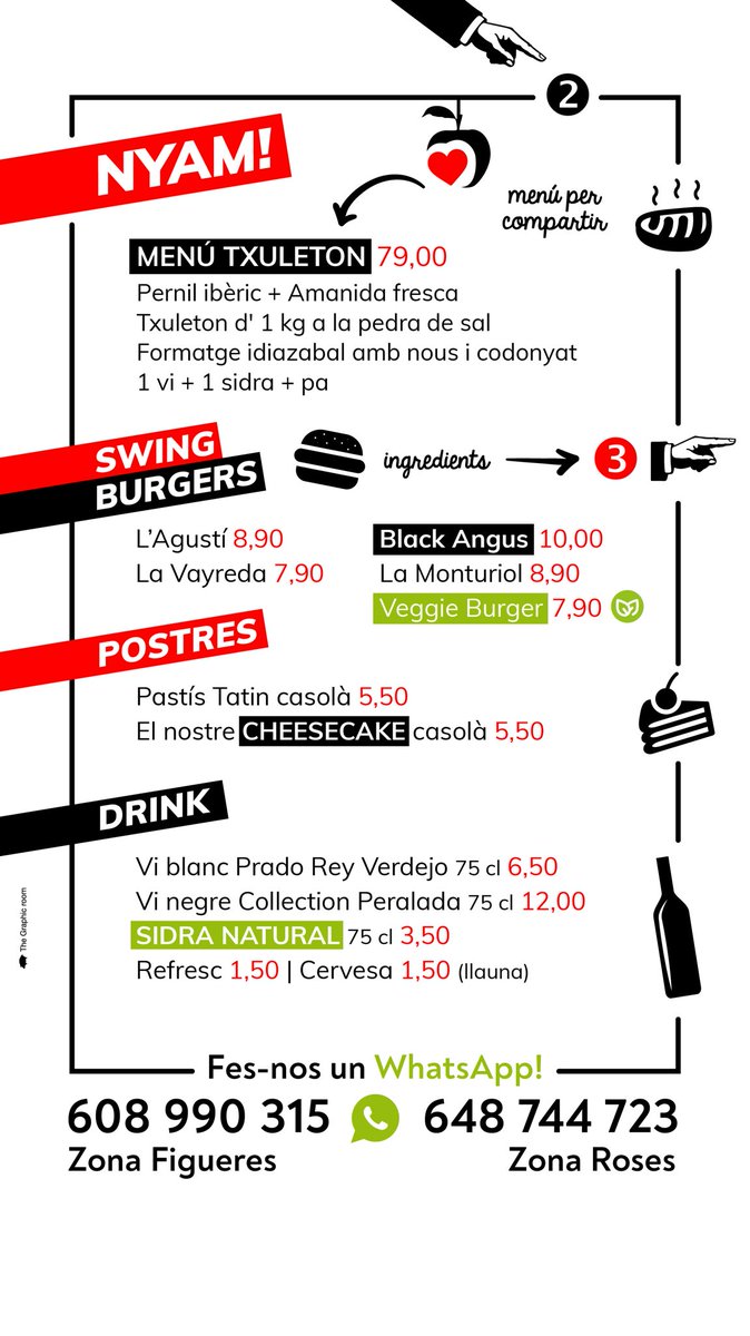ElDynamicBar's tweet photo. Aquí teniu la carta del servei #eldynamicacasa 🍔 Qualsevol dubte contacteu-nos als telèfons 608990315 (zona #Figueres) 648744723 (zona #Roses) 💪🏻 Ja sabeu què dinar avui? #comerçlocal #costabrava #emporda #eldynamicbar https://t.co/uXOH9Om2yn