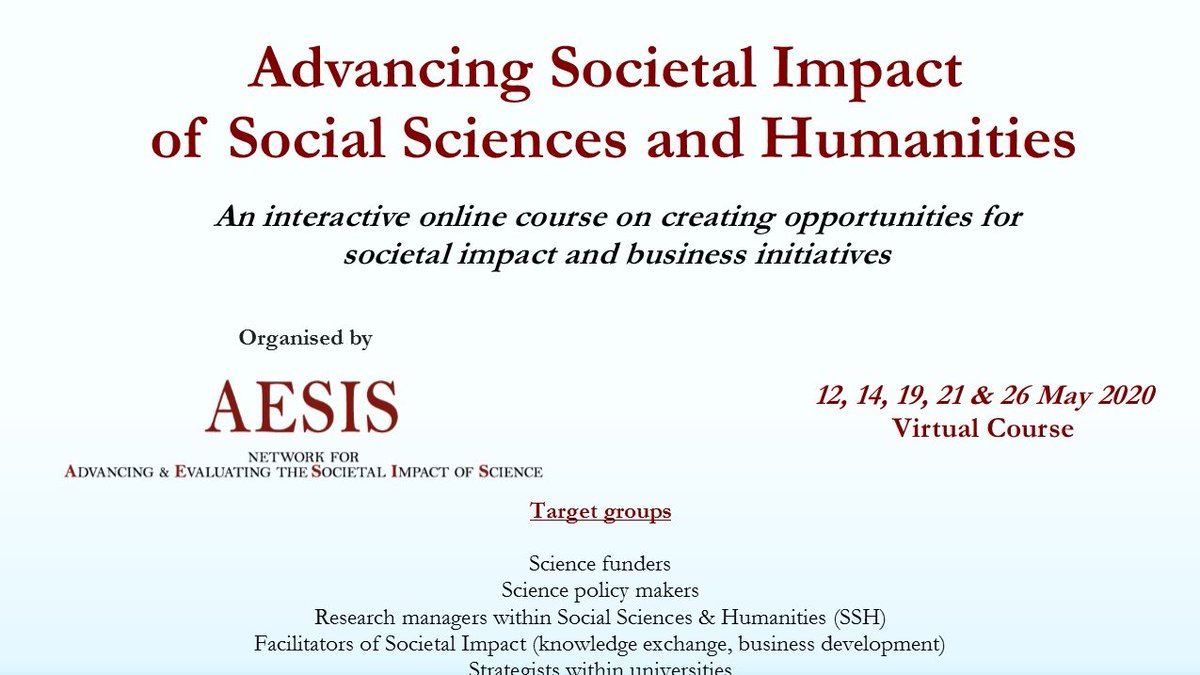 anikasdvg's tweet photo. Just started the first @AesisNet online course #OxCo20 on Advancing #societalimpact of #socialsciences and #humanities Very excited to meet everyone and learn from @oxfordmann this morning https://t.co/w6oXGvDk0m