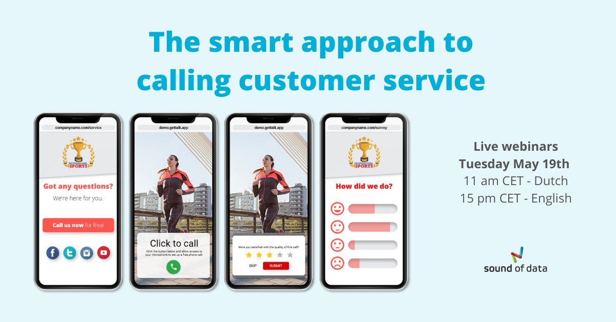 #webinar: Have you already heard about the smart approach to calling customer service? It enables your customers to seamlessly move from navigating your site to calling your #customerservice. Find out more in our free live webinars. Register today!

ow.ly/clDs50zDD6I