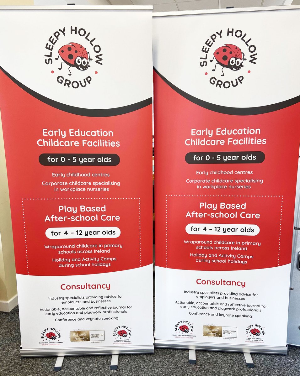 kaizenprint's tweet image. Roller banners printed for the Sleepy Hollow Group #whatsprinting #teamkaizen
