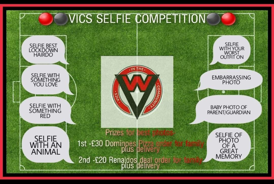 in_vics's tweet photo. 🔴⚫ CLUB SELFIE COMPETITION ⚫🔴
⚫Thank you to all our players that entered the selfie competition.
🔴All entries were great and even them sharing their winning photos with us.
⚫Thanks again and we look forward to the next one.
#vicsinthecommunity
#selfiecomp
#winners https://t.co/LN3BFlxXMK
