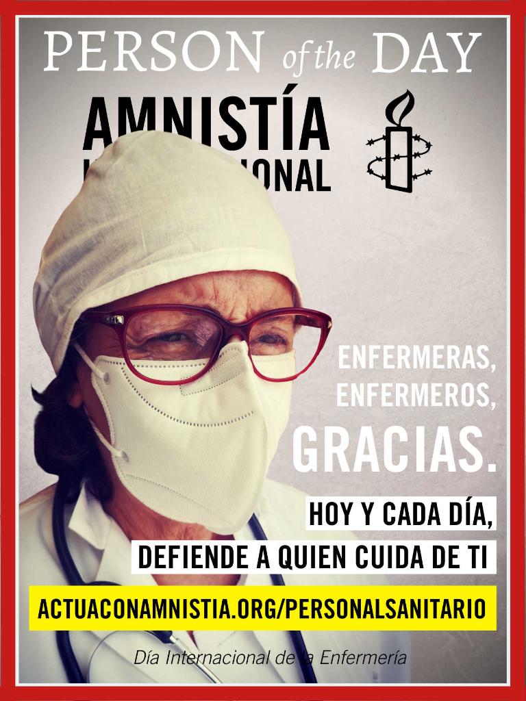 amnistiaespana's tweet photo. #DiadelaEnfermería: Hoy miles d enfermeras (el 78,7% del personal enfermería d atención primaria son 👩‍⚕️ ), y enfermeros volverán a darlo todo para cuidarnos. Celebra su trabajo. FIRMA por sus derechos https://t.co/hqT0SRmJ7B
#NursesDay2020

@sanidadgob #ProtegeAlPersonalSanitario https://t.co/tlW1YYMfee