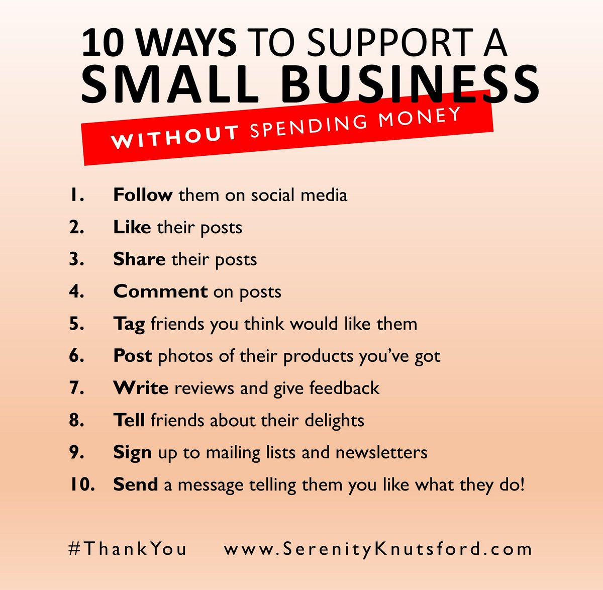 With many Knutsford businesses closed for many weeks to come here are 10 ways you can help support us all.

#ThankYou #KeepSafe #SmallBiz #ShopLocal #Knutsford
