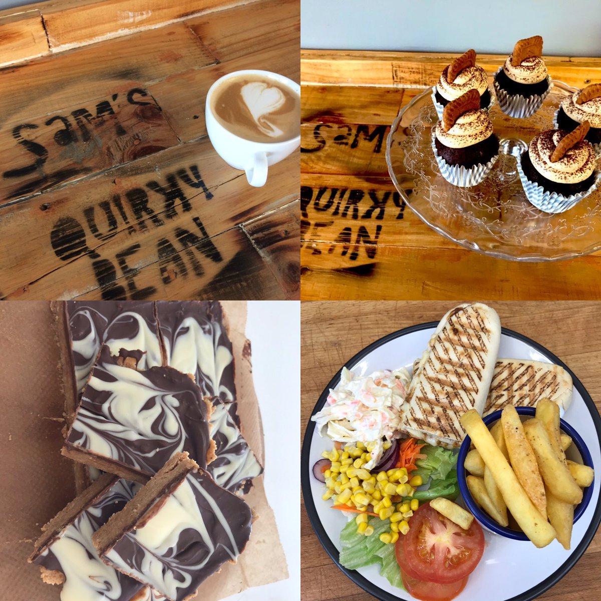 Quirky_bean17's tweet photo. #open #business   
Back open for business from 8.30 - 13.00 # 
Full menu available from breakfast to paninis, deli sandwiches &amp; jacket potatoes our ⁦@Cafeology⁩ cooling towers barista coffee available, smoothies vegetarian and vegan options available #SeeYouSoon #StaySafe https://t.co/lEpQfu6slB