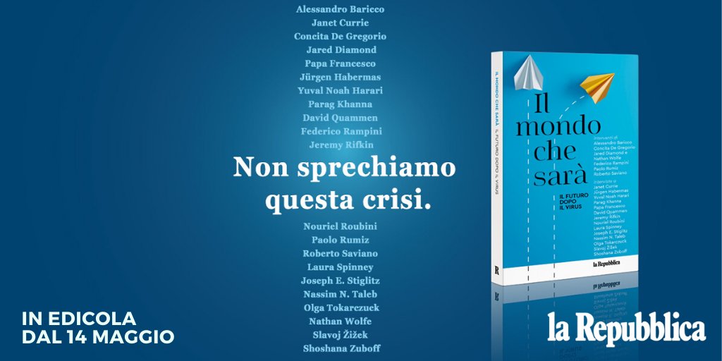 inEdicola's tweet photo. #ilmondochesaràRep Una selezione di articoli e interviste alle voci più autorevoli del nostro tempo, per capire e interpretare il mondo che sarà.

Dal 14 maggio #inEdicola con @repubblica "Il mondo che sarà" >>>  https://t.co/sZTdoLljhf https://t.co/qRo6sFBRz7