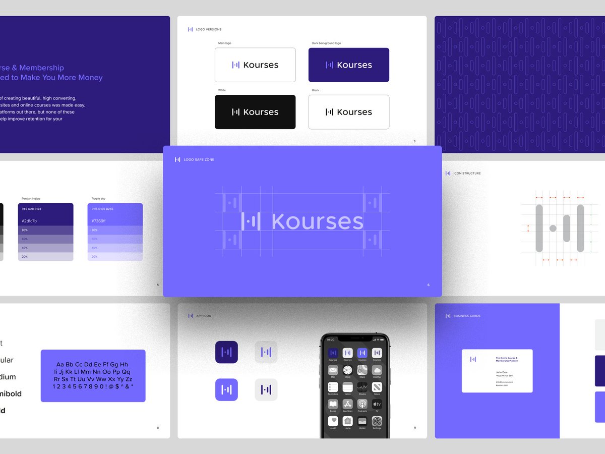 Brand Guidelines for Kourses.
⁣
behance.net/gallery/962524…

⁣⁣↓⁣⁣⁣
⁣
⁣#logo #logos #dribbblers #brandingidentity #brandguidelines #design #printdesign #identity #photoshop #corporateidentity #graphicdesign