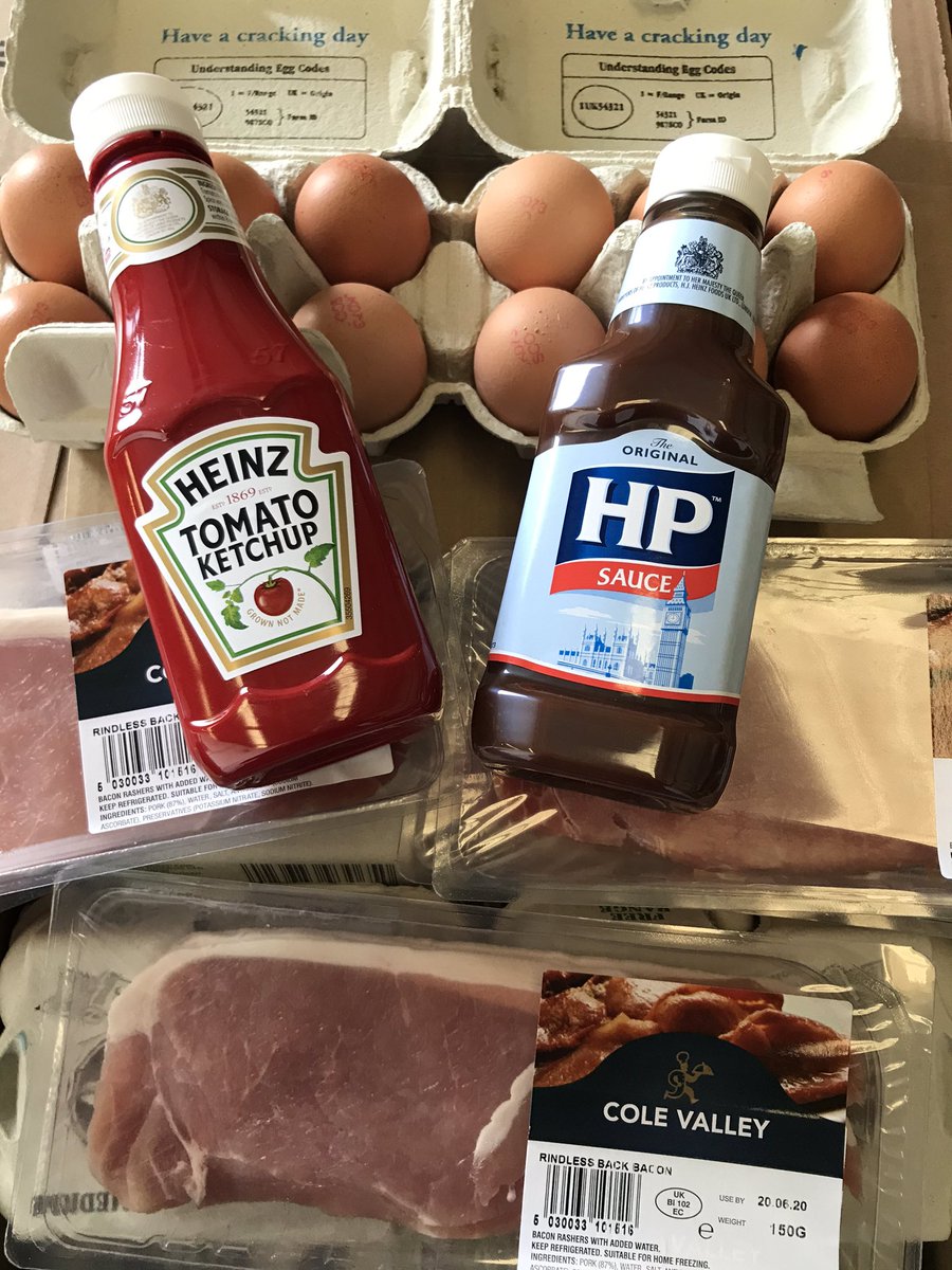 Brown or red sauce with your bacon &amp; eggs?