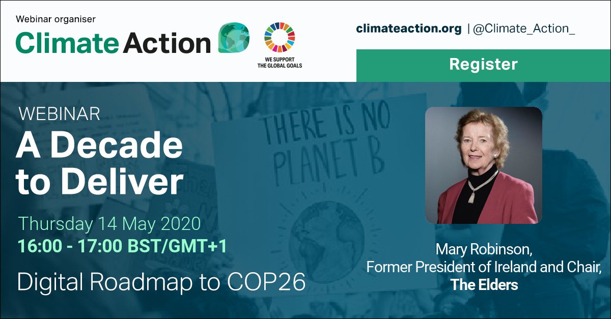 TheElders's tweet image. With the postponement of #COP26, can 2020 still mark a pivotal year for #ClimateAction?

Join Mary Robinson, Raffaele Mauro Petriccione of @EU_Commission, @topnigel &amp;amp; @ChiefExecCCC on Thursday 14 May, 16:00 - 17:00 BST.

climateaction.org/webinars/a-dec…

@Climate_Action_ @theCCCuk