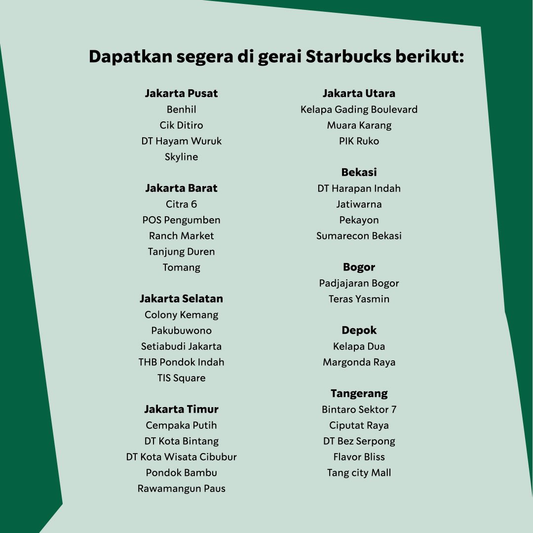 Starbucks Indonesia on Twitter "Minuman favorit dalam ukuran yang