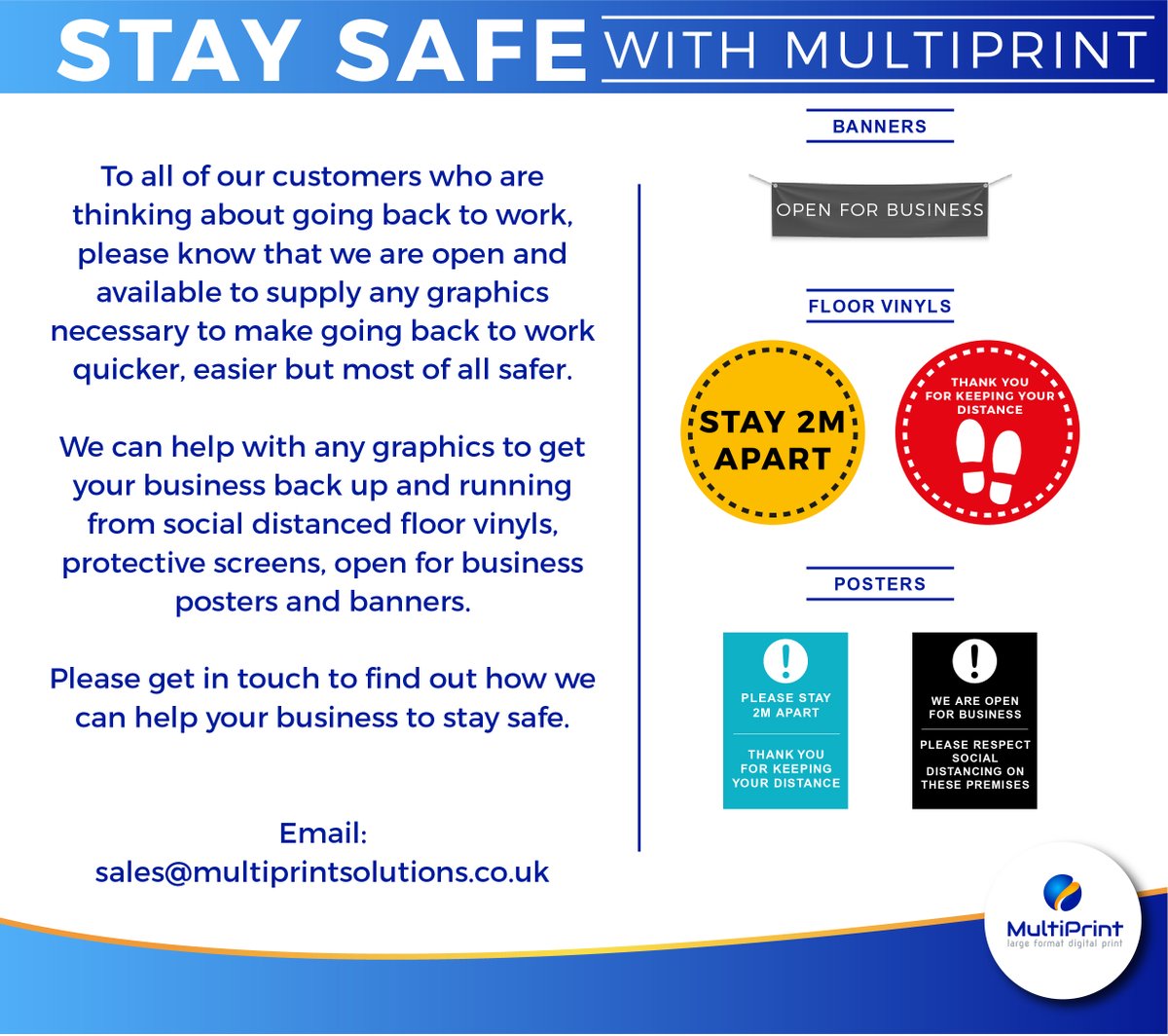 MultiprintSales's tweet photo. Stay safe with Multiprint.

Please email sales@multiprintsolutions.co.uk for any information https://t.co/n0E33XOhQn