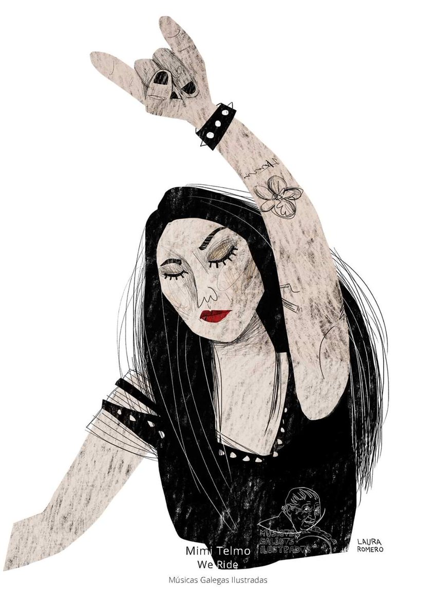 Mimi Telmo, vocalista de <a href="/werideband/">WE RIDE</a> 🤘

#musicasgalegasilustradas #WeRide