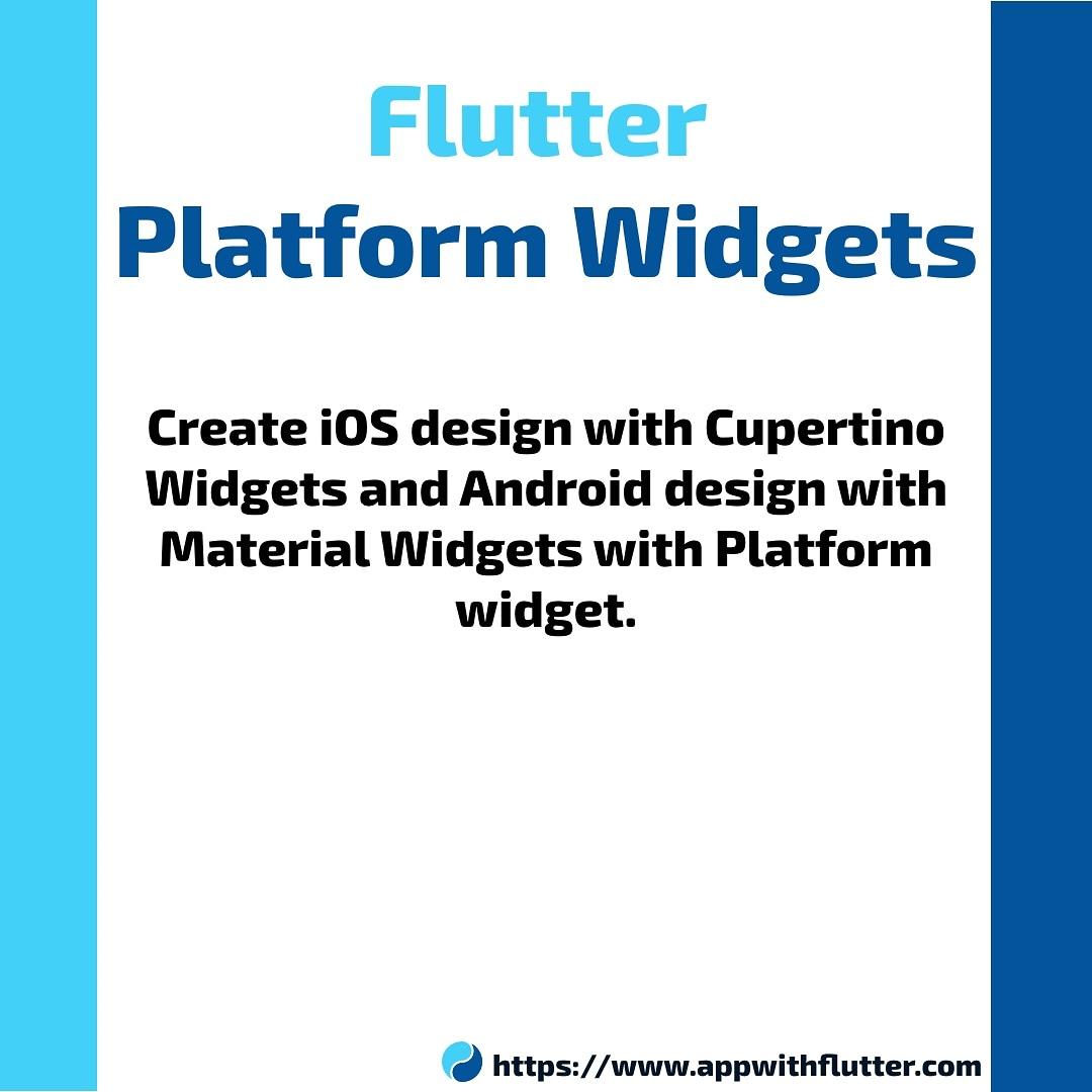 follow2vivek's tweet image. Flutter Platform Specific UI – Flutter Tutorial via @appwithflutter appwithflutter.com/flutter-platfo…
.
.
.
#Flutter #appwithflutter #FlutterCommunity #app #ReactNative #ionic #AndroidDev #iOSDev #ios14 #android21