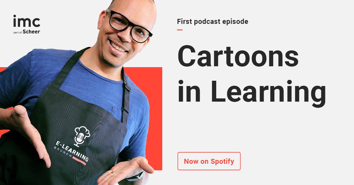 imc_learning's tweet photo. How to make learning entertaining? 🤔🤓🎉 This is one of the main questions of our first #eLearningBrunch #podcast episode. Therefore, host Kenny talks to Olaf Encke, founder of @Inkarnatoons, about #cartoons in #learning ➡️ https://t.co/yNAYbterrP #WeEmpower #eLearning https://t.co/Wc4UVwm7ta