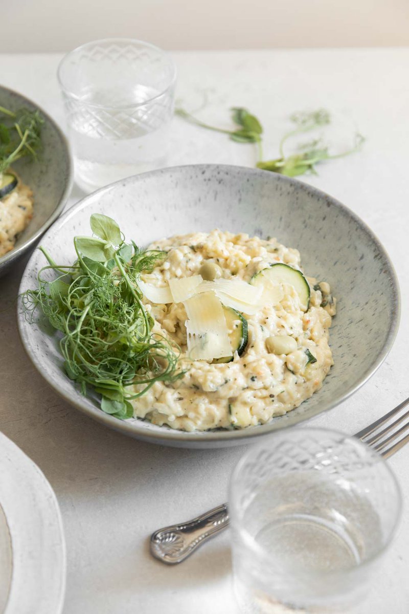 Exec Chef Mick was pleased to contribute to The Comfort Cookbook, a digital recipe book featuring chefs from Devon &amp; Cornwall, raising money for <a href="/HospAction/">Hospitality Action</a>. 
Check out Mick's Summer Vegetable Risotto, matched with a wine by <a href="/scarletwines/">Scarlet Wines</a> 
justgiving.com/fundraising/co… 
📸<a href="/workbyali/">Ali Green</a>