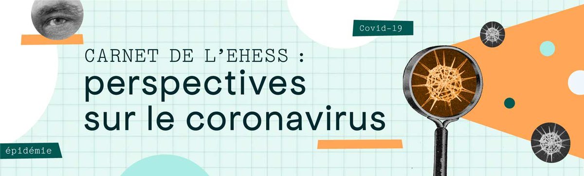 [MINE D'OR]💡Allez vous balader sur le #CarnetEHESS !

👉ehess.fr/fr/carnet

Le regard des #SciencesSociales sur le #coronavirus pour préparer l'après-crise dès maintenant @EHESS_fr 

#inégalité #crise #morale #handicap #confinement #télétravail