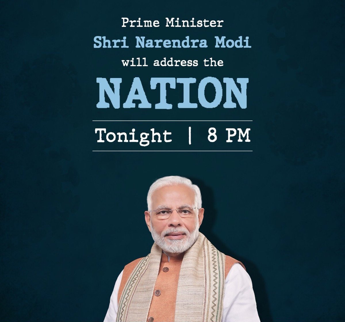 SanTy66691223's tweet photo. #8BajeModiJiSwagatHai 
#Waitfor8 https://t.co/yf97otH8ls