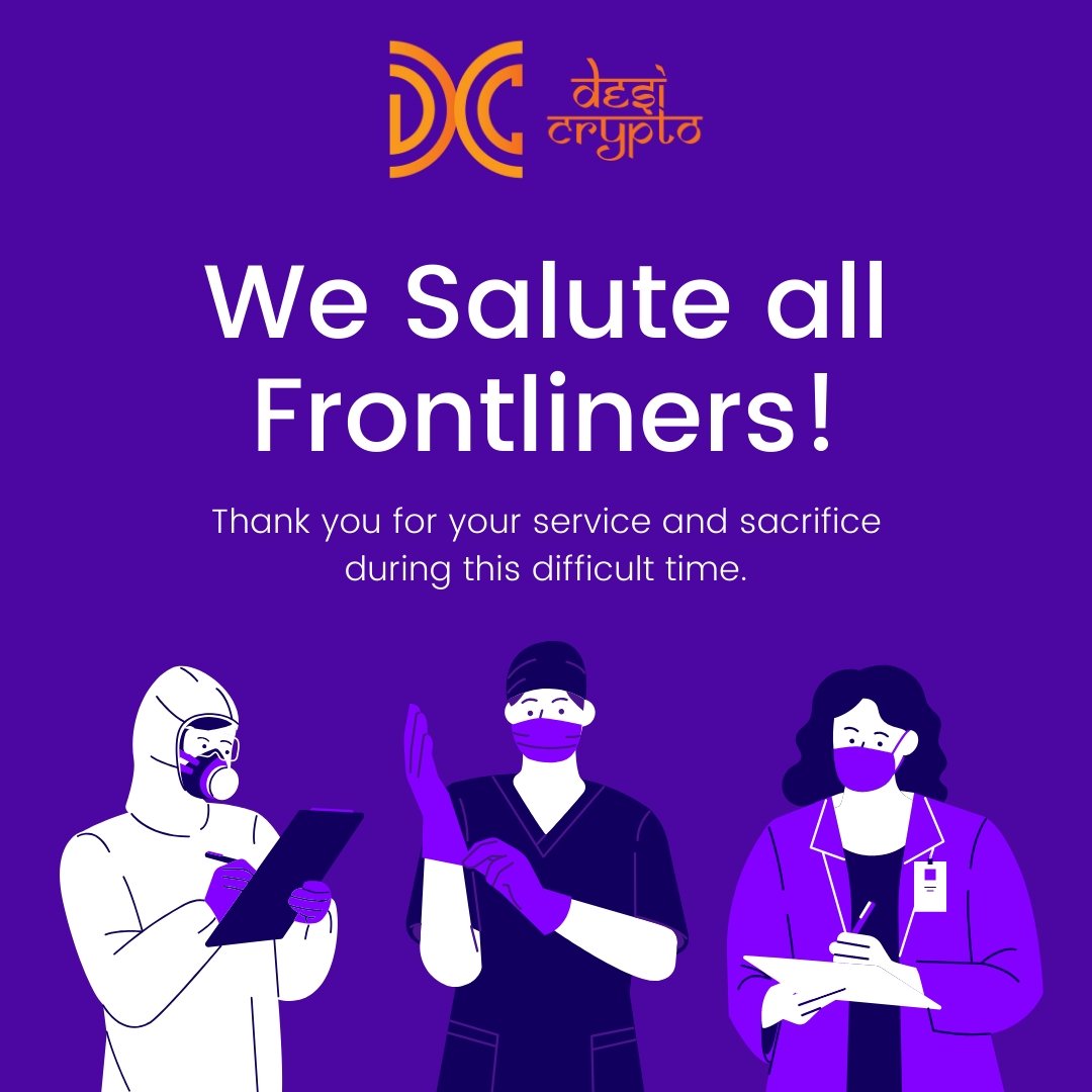 A big salute to our Frontliners!

#HappyNursesday #happynurseday #FrontLineHeroes #Frontliners #IndiaWantsCrypto #DesiCrypto #TryCrypto #CoronaWarriorsIndia