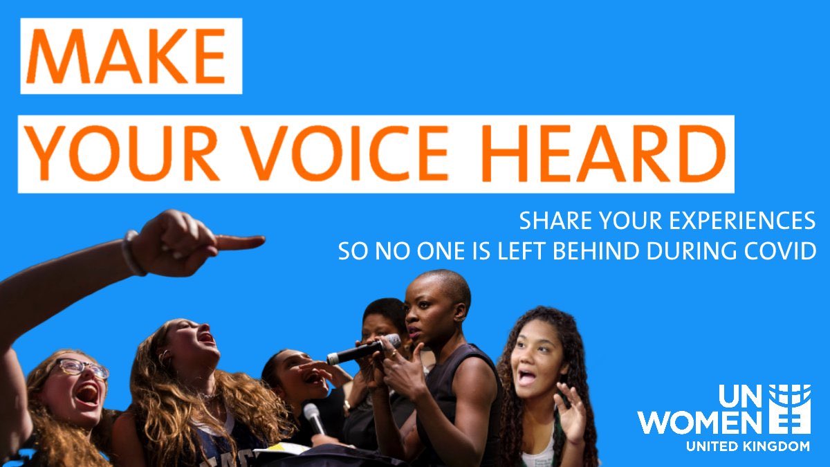 HydenTalent's tweet photo. Covid is affecting women and girls in unique ways. It's critical that women's voices are heard as part of the global response. 
Please tell UN Women UK your experiences here so they can gather anonymised data on where support and investment are needed
https://t.co/tLypnTaq7J… https://t.co/riZ5POThhm