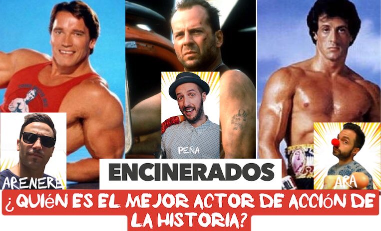 encinera2's tweet photo. Compañeros echadnos una 🖐🏻con la elección, ¿chuarche,stallone o willis? @NakatomiR @CarnedeVideoclu @todopoderosos @_LaParroquia @ZaragozaComedy_ @TeatroIndigesto @Schwarzenegger @TeatroEsquinas @EspartanosCine @Remakealos80 @sonorapodcast @UNAVIDADECINE @webbtertainment https://t.co/0F7WQyA4Yq