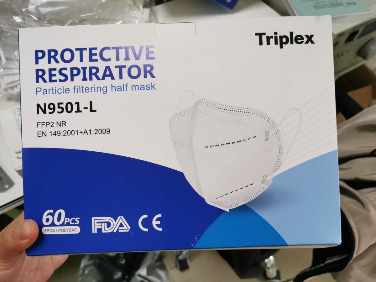 AmyBruceTHU's tweet photo. N95 masks on stock https://t.co/TWOhpZEhrG