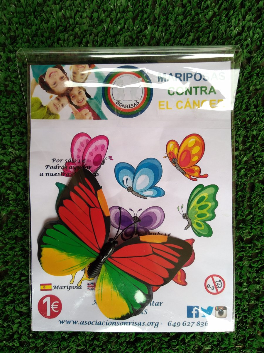 Asc_SONRISAS's tweet photo. GRACIAS por la buena acogida que están teniendo...
Listas para #Ourense #Coria #ArgandadelRey #Madrid #Sevilla #Barcelona 
#MariposasporSonrisas
Te vas a 🥰
💙🦋💚🦋🧡🦋
https://t.co/ocWtspCM0E…/Mariposas-Solidarias-Contra-el-C%C3…
Más info:  649627836
sonrisasazules@gmail.com https://t.co/hSdpGWXhkk