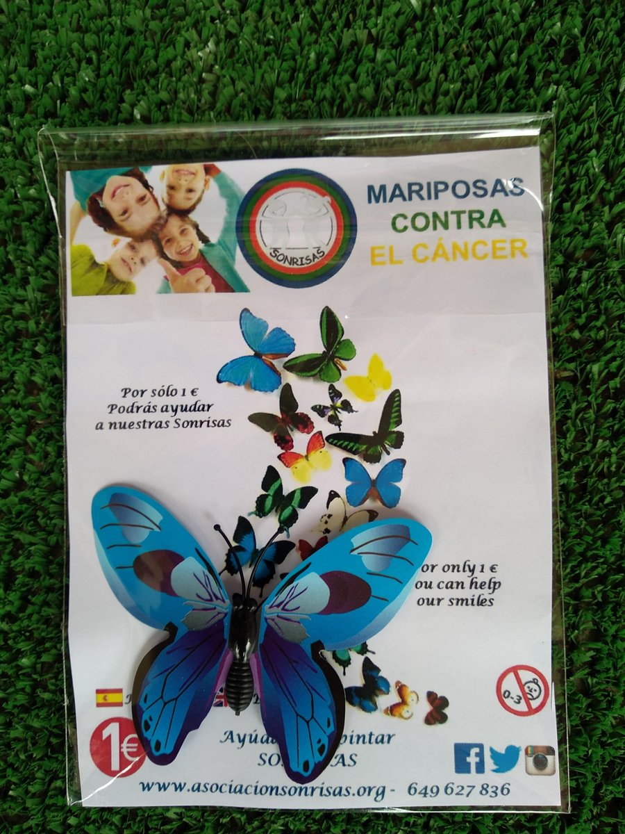 Asc_SONRISAS's tweet photo. GRACIAS por la buena acogida que están teniendo...
Listas para #Ourense #Coria #ArgandadelRey #Madrid #Sevilla #Barcelona 
#MariposasporSonrisas
Te vas a 🥰
💙🦋💚🦋🧡🦋
https://t.co/ocWtspCM0E…/Mariposas-Solidarias-Contra-el-C%C3…
Más info:  649627836
sonrisasazules@gmail.com https://t.co/hSdpGWXhkk