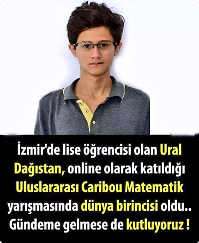 İzmirli kardeşimiz sevgili Ural Dağıstan’ı, kendisini hiç tanımamış olmamıza rağmen başarısından dolayı kutluyor, alnından öpüyorum. 
Gururumuzsun... 
Musavat Dervişoğlu