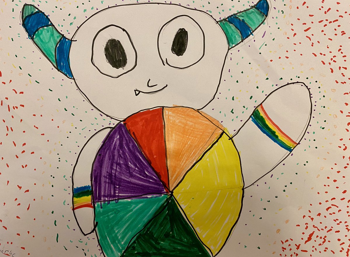 shaden1883's tweet photo. A Colorful monster by Limar
#art #colourwheel
@WPS_4C_2019 https://t.co/0QJuz5UV4C