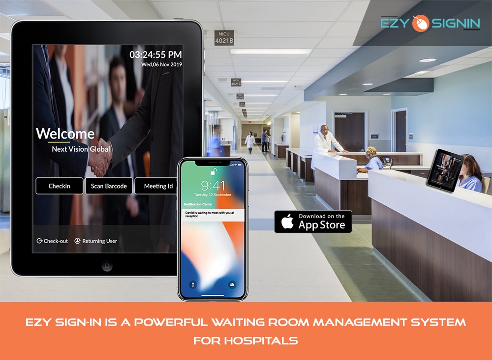 EzySignin's tweet image. Keep your patients waiting lobbies well-organized and manage patients flow, adhering to the norms of social distancing with our reception management system. 
#HospitalVisitorManagementSystem #VisitorSoftware #VisitorManagement #AutomatedReceptionSystem