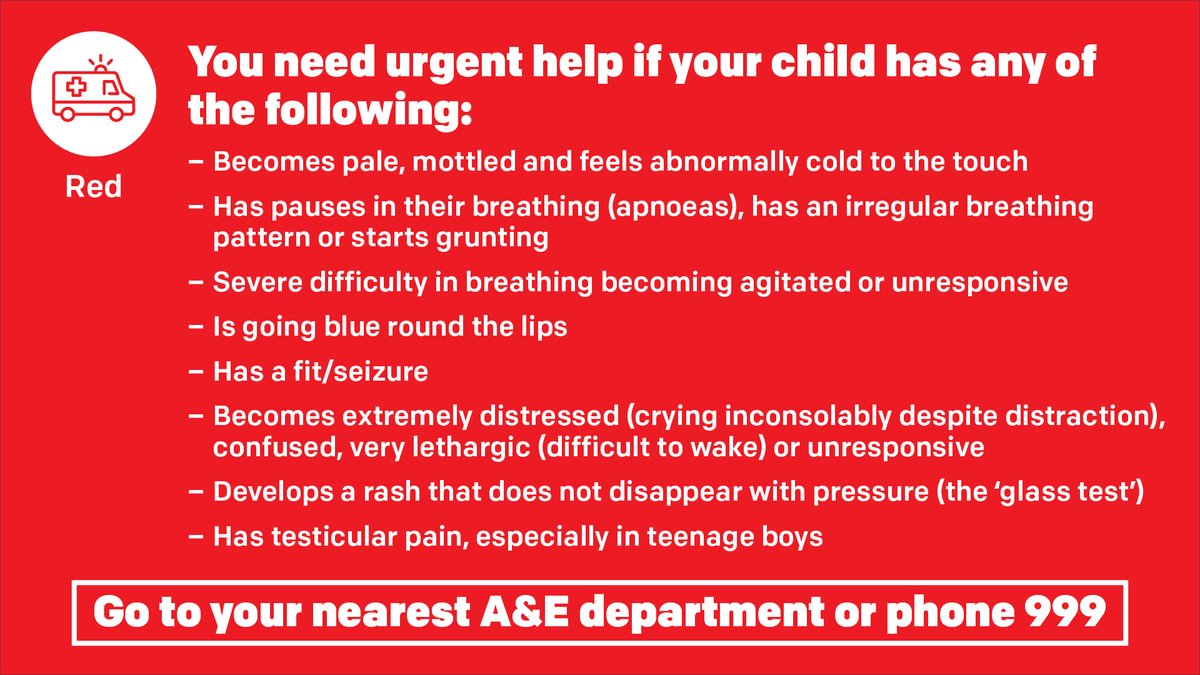 Tameside_ICP's tweet image. Poorly child? Not sure what to do?

Don't forget that hospitals can still help with other illnesses during the #coronavirus outbreak.

🚨 If your child displays any of the symptoms below please go to your nearest A&amp;amp;E department of phone 999